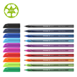 Schneider Vizz Ballpoint Pen Medium Tip Assorted 10 Pack